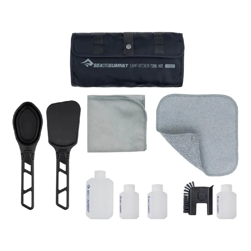 Camping hiking breathable gear-CAMP KITCHEN 10 PIECE TOOL KIT