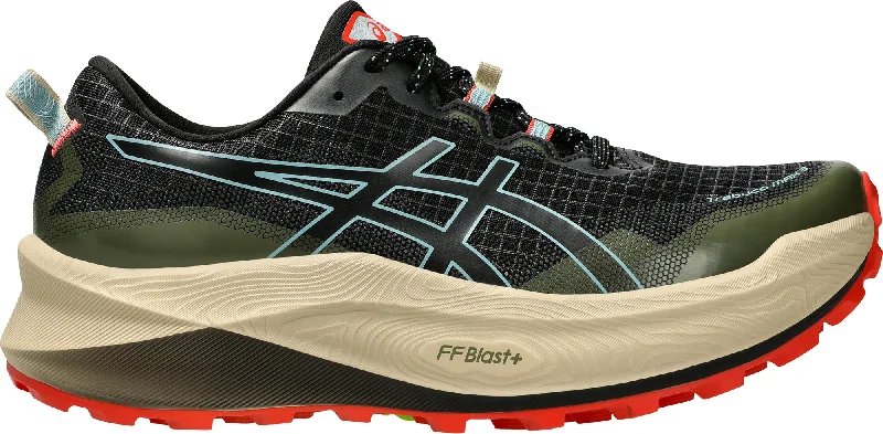 Camping hiking mental health-Asics Trabuco Max 3 Mens Running Shoes - Black