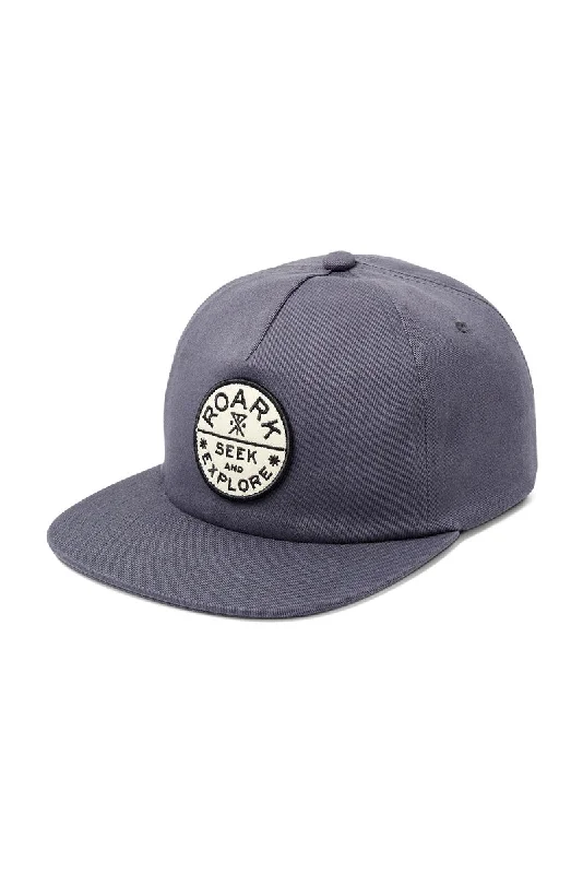 oversized-floppy-hat-Roark Revival Layover Strapback Hat - Blue Grey