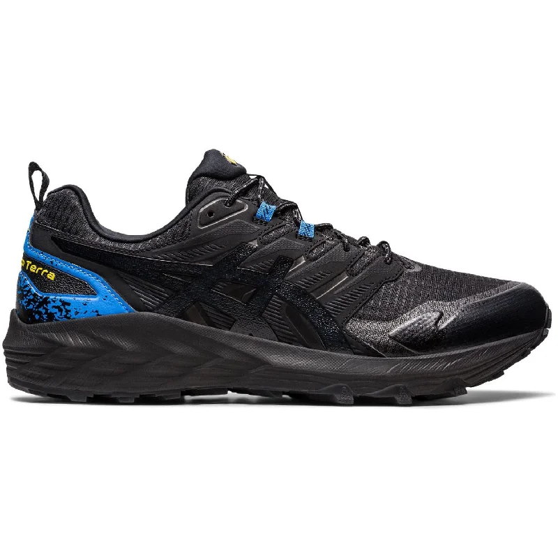 Camping hiking trail insects-Asics Gel Trabuco Terra Mens Trail Running Shoes - Black