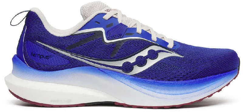 Camping hiking trail junctions-Saucony Tempus 2 Mens Running Shoes - Blue