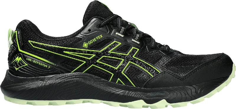 Budget camping hiking gear-Asics Gel Sonoma 7 GORE-TEX Mens Trail Running Shoes - Black