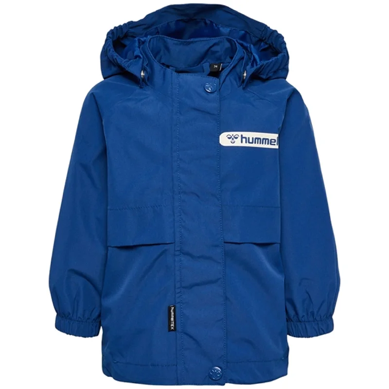 Camping hiking climbing gear-Hummel Navy Peony Mojo Tex Jacket