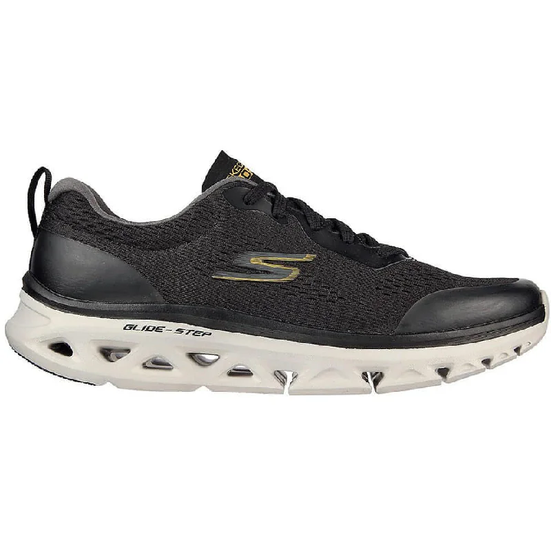 Camping hiking group meals-Skechers GoRun Glide-Step Flex Mens Running Shoes - Black