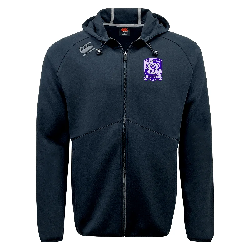 Camping hiking gear deals-Winona State University Tempo Vapodri Full-Zip Hoodie by Canterbury