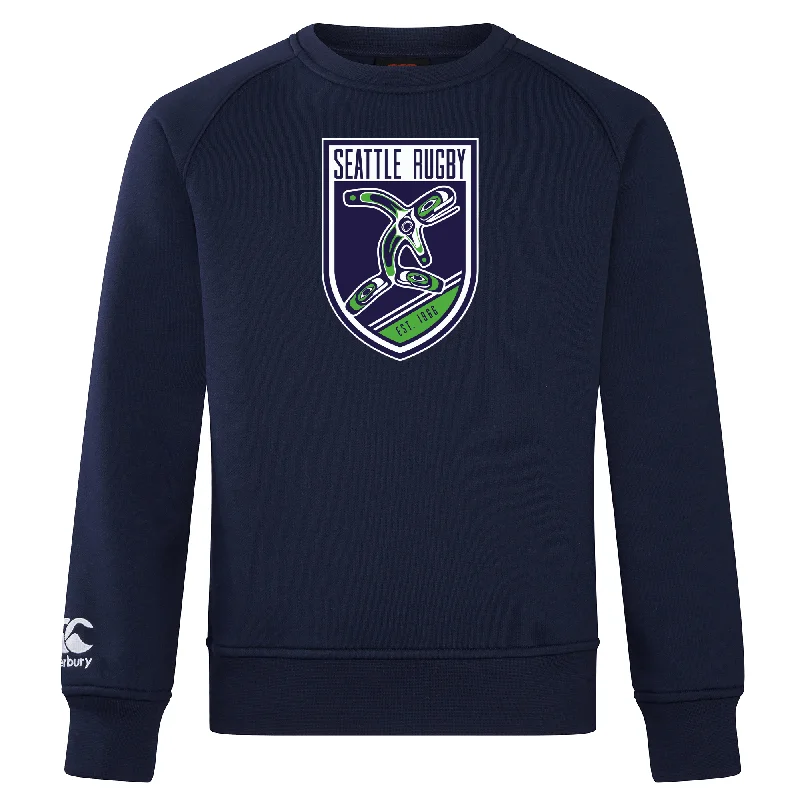 Camping hiking trail crafts-Seattle Rugby Club Club Crew Sweatshirt by Canterbury