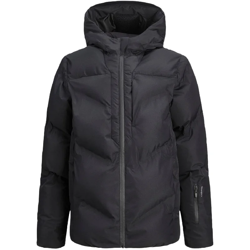 Camping hiking trail shortcuts-Jack & Jones Junior Black Coslay Heat Quilted Puffer Jacket