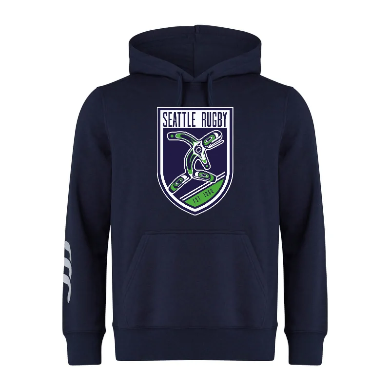 Camping hiking trail memories-Seattle Rugby Club Club Hoodie by Canterbury