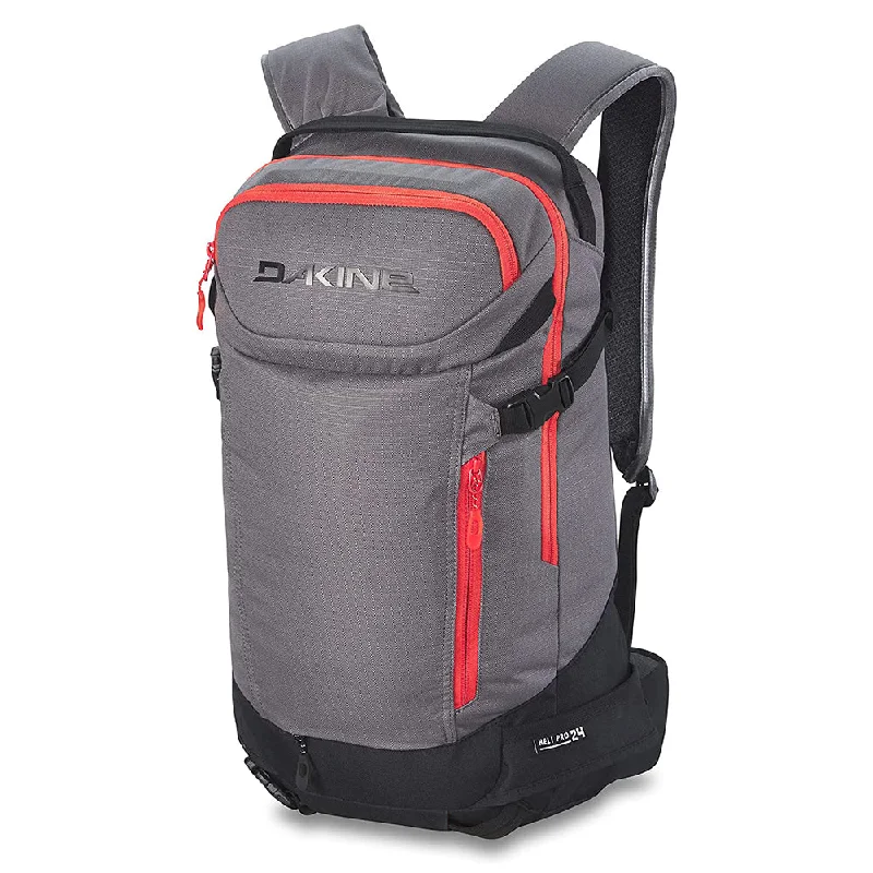 Camping hiking breathable gear-Dakine Men's Steel Grey 24L Heli Pro Backpack - 10003263-STEELGREY