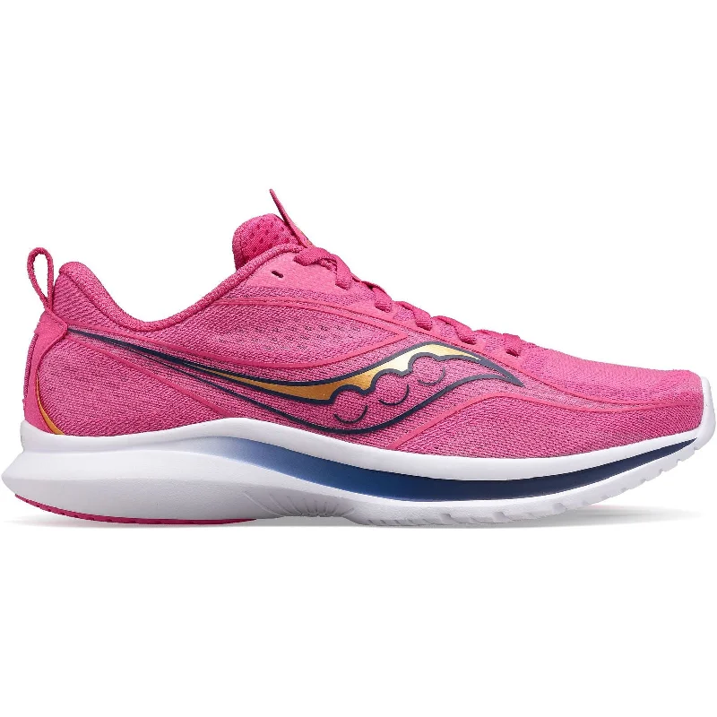 Camping hiking solo safety-Saucony Kinvara 13 Mens Running Shoes - Pink