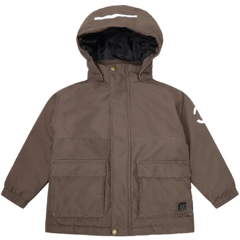 Camping hiking public transport-Mikk-Line Chocolate Chip Heating Jacket Parka