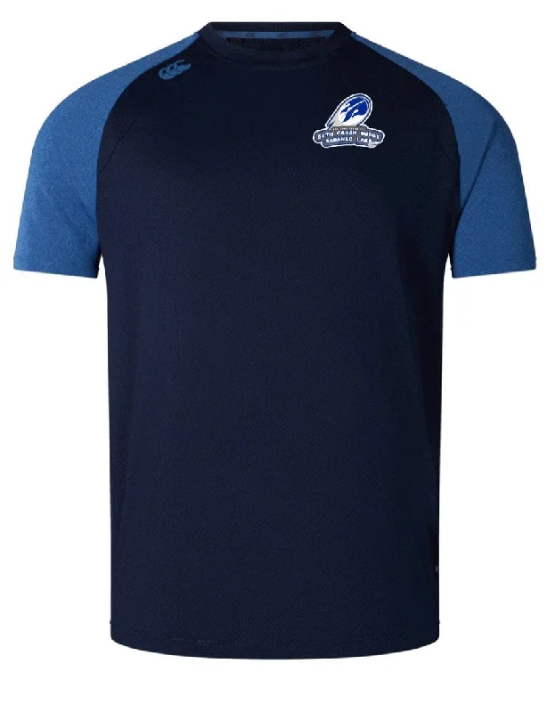 Camping hiking gear repairs-Mystic River 50th Anniversary Canams Elite Training Tee by Canterbury