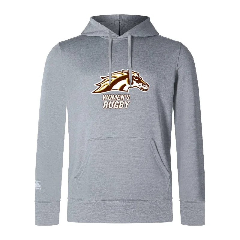 Camping hiking trail caffeine-Western Michigan University Women's Rugby Club Lightweight Hoodie by Canterbury