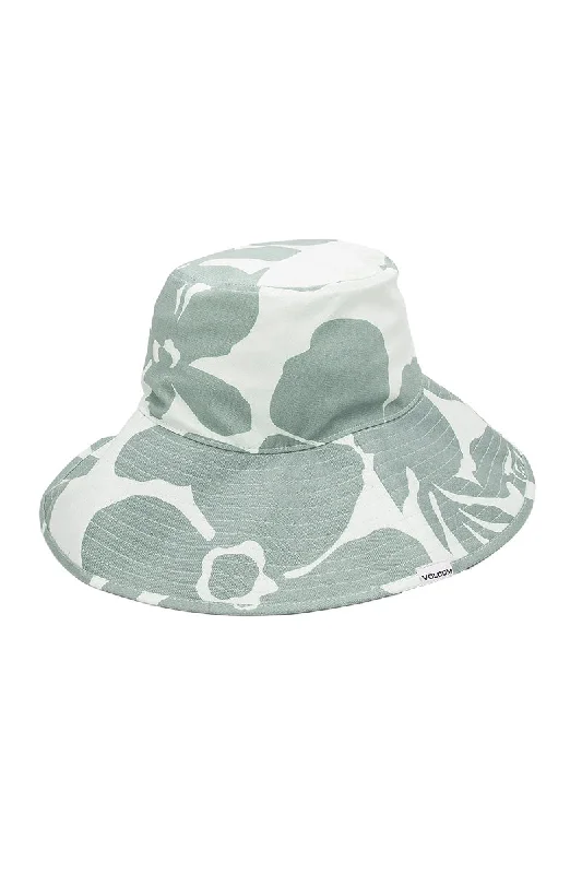 insulated-ski-hat-Volcom Coco Ho Wide Brim Bucket Hat - Sea Glass