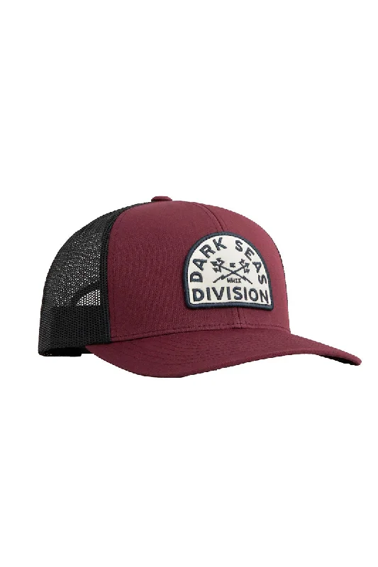 adjustable-fedora-hat-Dark Seas Solitude Hat - Maroon