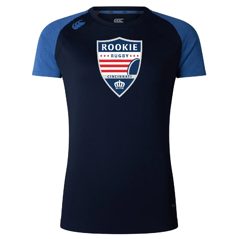 Camping hiking collapsible cups-Cincinnati Rookie Rugby Women's Elite Training Tee by Canterbury