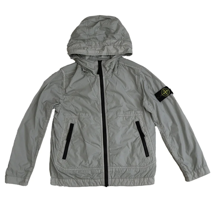 Camping hiking trail peaks-Stone Island Jacket Pearl Grey