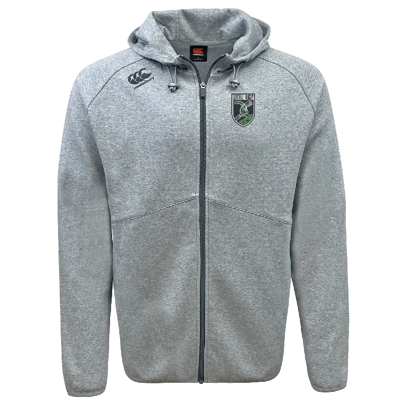 Camping hiking trail cycling-Seattle Rugby Club Tempo Vapodri Full-Zip Hoodie by Canterbury