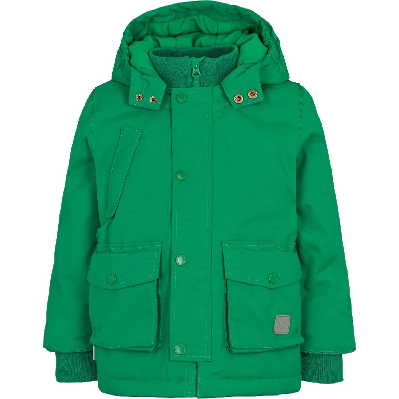 Camping hiking fitness benefits-MarMar Technical Outerwear Solid Emerald Omas Jacket