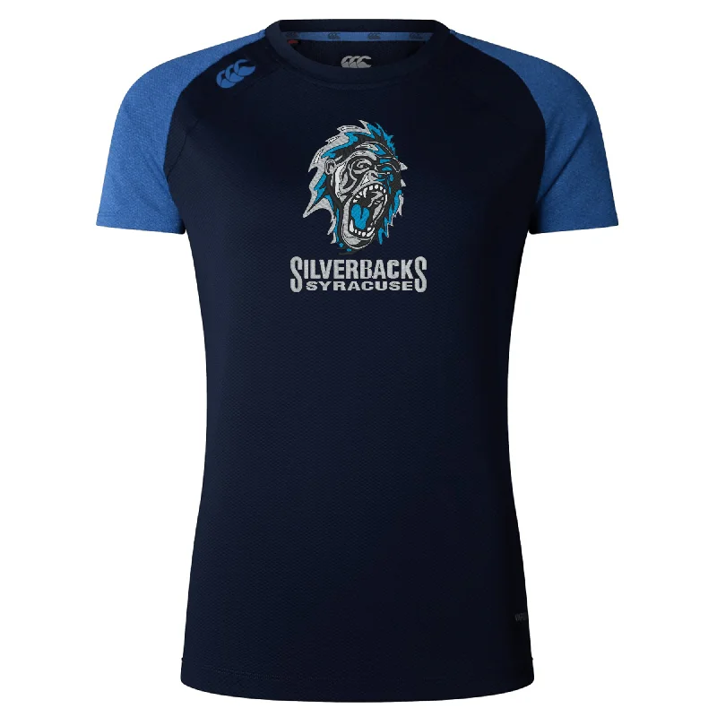 Camping hiking synthetic fabrics-Syracuse Silverbacks Women's Elite Training Tee by Canterbury