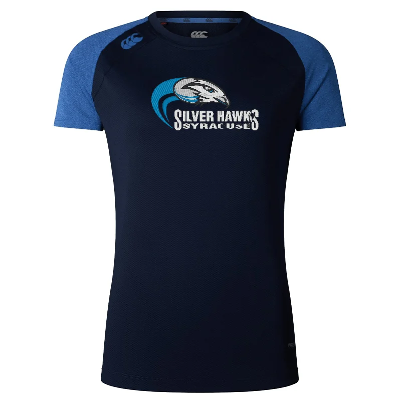 Camping hiking campfire recipes-Syracuse Silver Hawks Women's Elite Training Tee by Canterbury