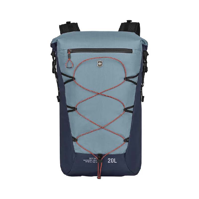 Camping hiking SOS signals-Victorinox Altmont Active Lightweight, Rolltop Backpack, Light Blue