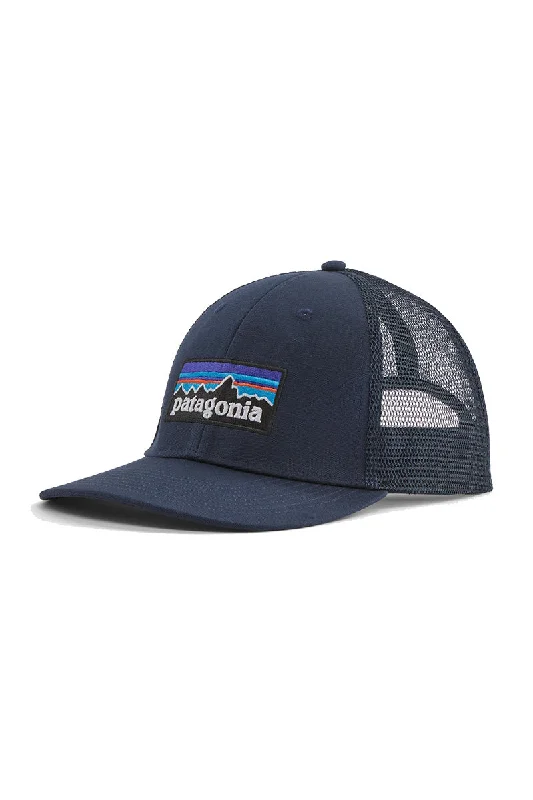 hip-hop-snapback-hat-Patagonia P-6 Logo LoPro Trucker Hat - New Navy