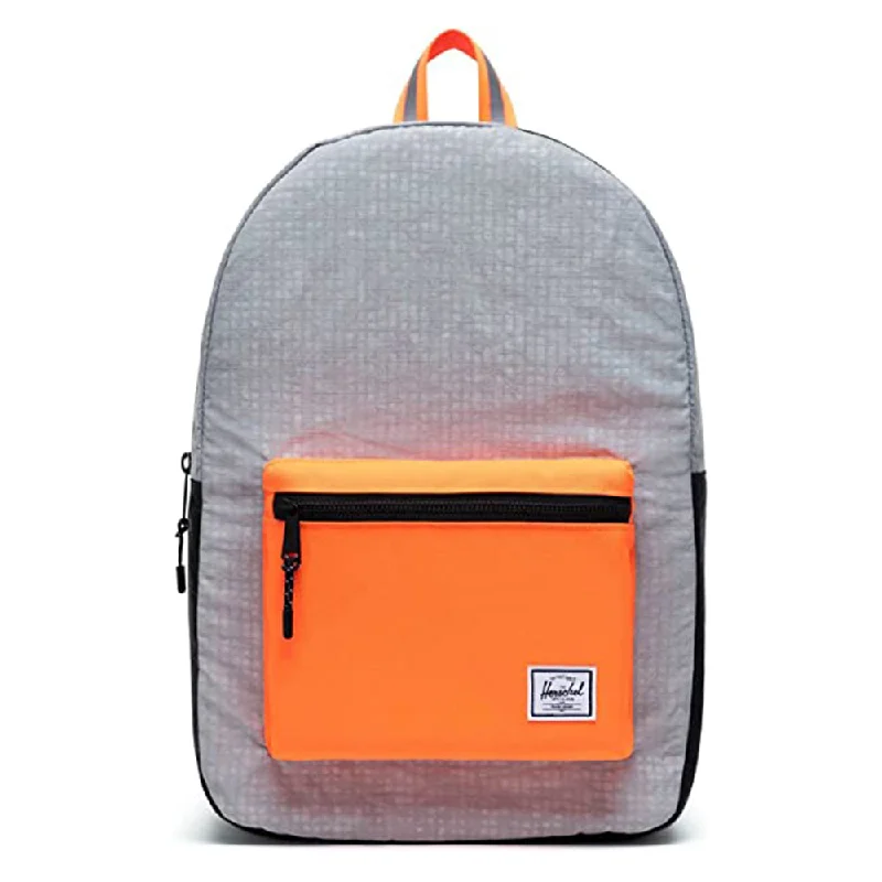 Camping hiking off-grid tips-Herschel Black Enzyme Ripstop/Shocking Orange One Size Backpack - 10011-04922-OS