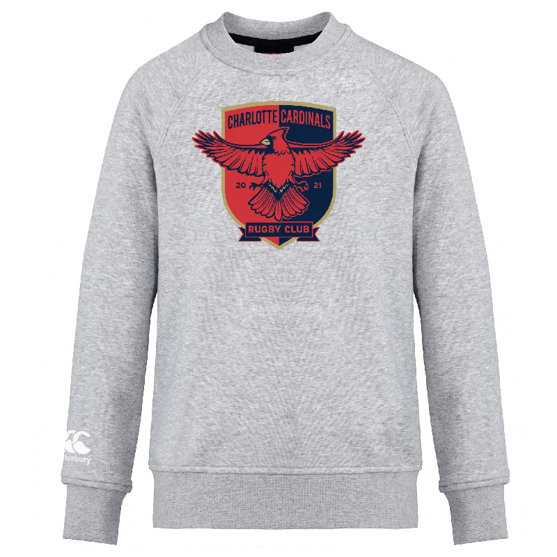 Camping hiking saw options-Charlotte Cardinals Rugby Club Club Crew Sweatshirt by Canterbury