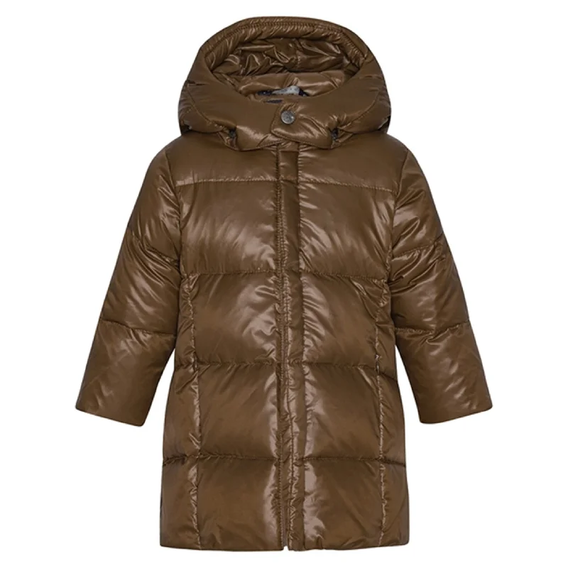 Camping hiking hydration packs-Ver de Terre Featherlight Baby Girls Down Coat Kangaroo