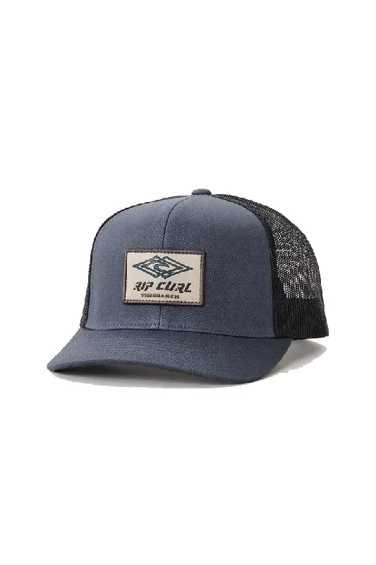 plush-beanie-hat-Rip Curl Custom Curve Trucker Hat - Washed Black Diamond