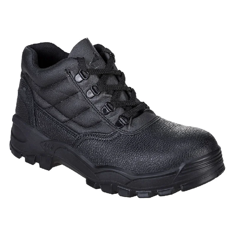 Camping hiking trail allergies-Portwest Steelite Protector Lace Up Safety Boot (Black Rambler) FW10