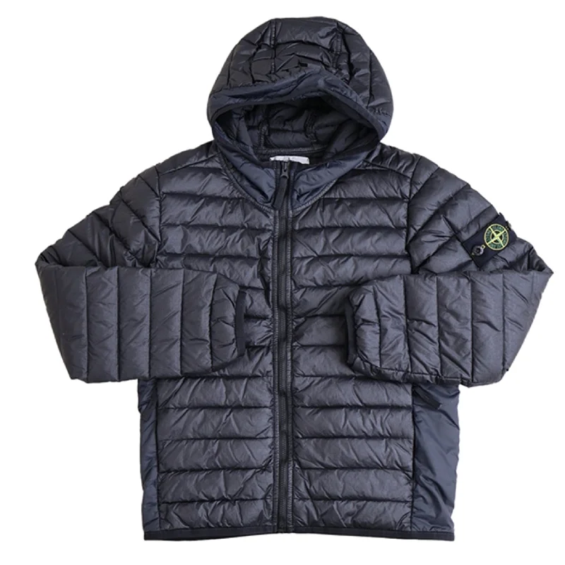 Camping hiking trail scat-Stone Island Down Jacket Black