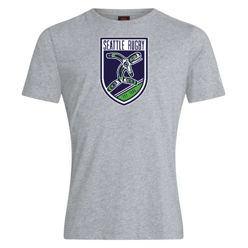 Camping hiking trail portraits-Seattle Rugby Club Club Plain Tee by Canterbury