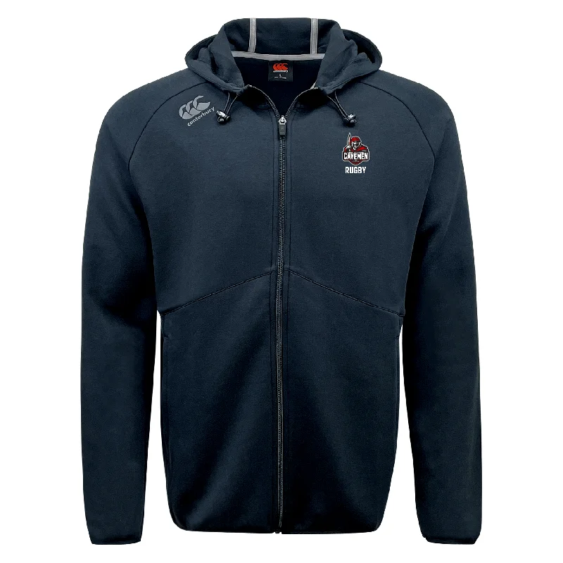 Camping hiking wool clothing-American Fork Cavemen Tempo Vapodri Full-Zip Hoodie by Canterbury