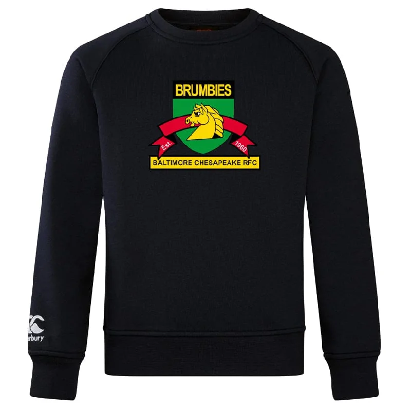 Camping hiking noise reduction-Baltimore Chesapeake Club Crew Sweatshirt by Canterbury