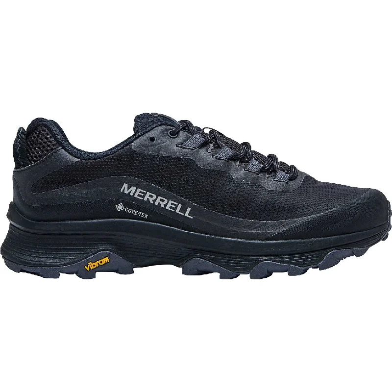 Camping hiking gear rentals-Merrell Moab Speed GORE-TEX Mens Walking Shoes - Black