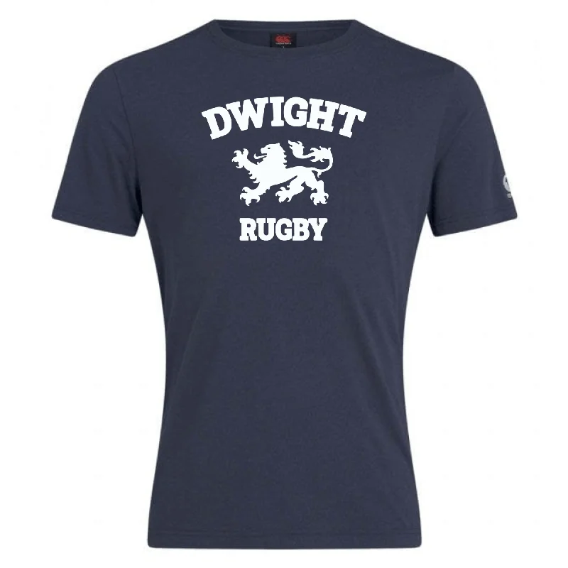 Camping hiking trail naps-Dwight Rugby White Logo Club Plain Tee by Canterbury