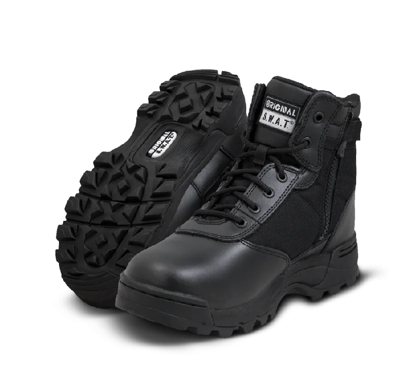 Camping hiking signal mirrors-Original SWAT Tactical Police Classic 6" Waterproof Side Zip Safety Boots - 116101