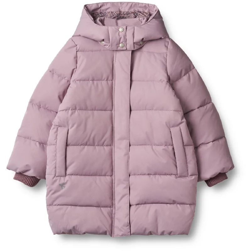 Camping hiking trail mammals-Wheat Soft Lilac Puffer Coat Yrsa