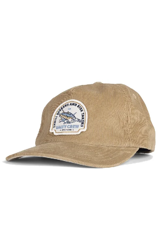 soft-felt-hat-Salty Crew Chaser Cord 5 Panel Hat - Straw