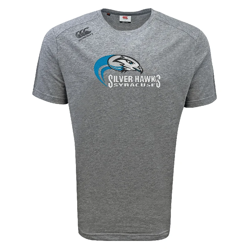 Camping hiking coffee makers-Syracuse Silver Hawks Tempo Vapodri T-Shirt by Canterbury