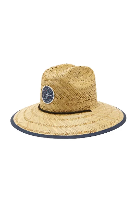 festive-reindeer-hat-Billabong Tides Patch Straw Lifeguard Hat - Dark Blue