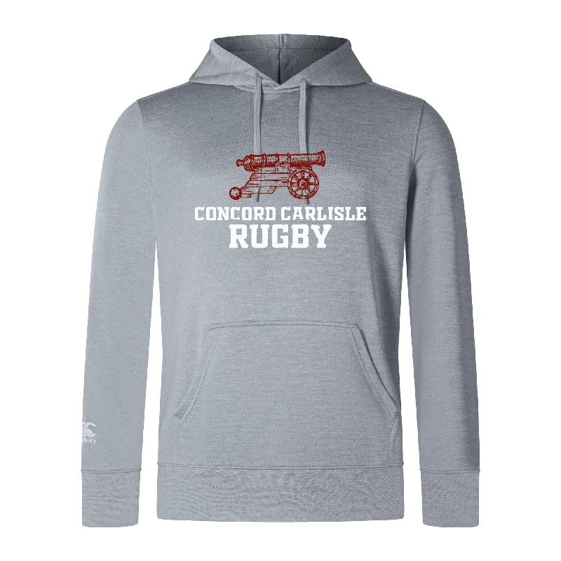 Camping hiking trail reviews-Concord Carlisle Rugby Club Lightweight Hoodie by Canterbury