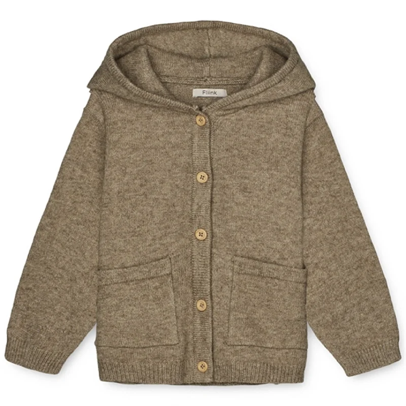 Camping hiking with kids-Fliink Fossil Benna Knit Jacket