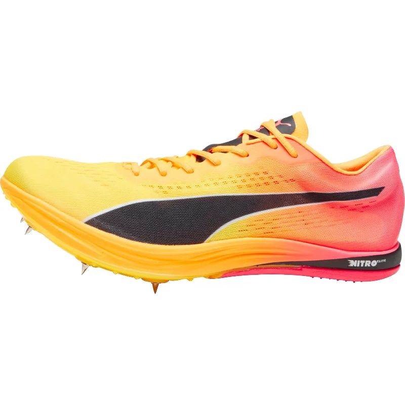 Camping hiking cold weather tips-Puma evoSpeed Nitro Elite+ Long Distance Running Spikes - Orange