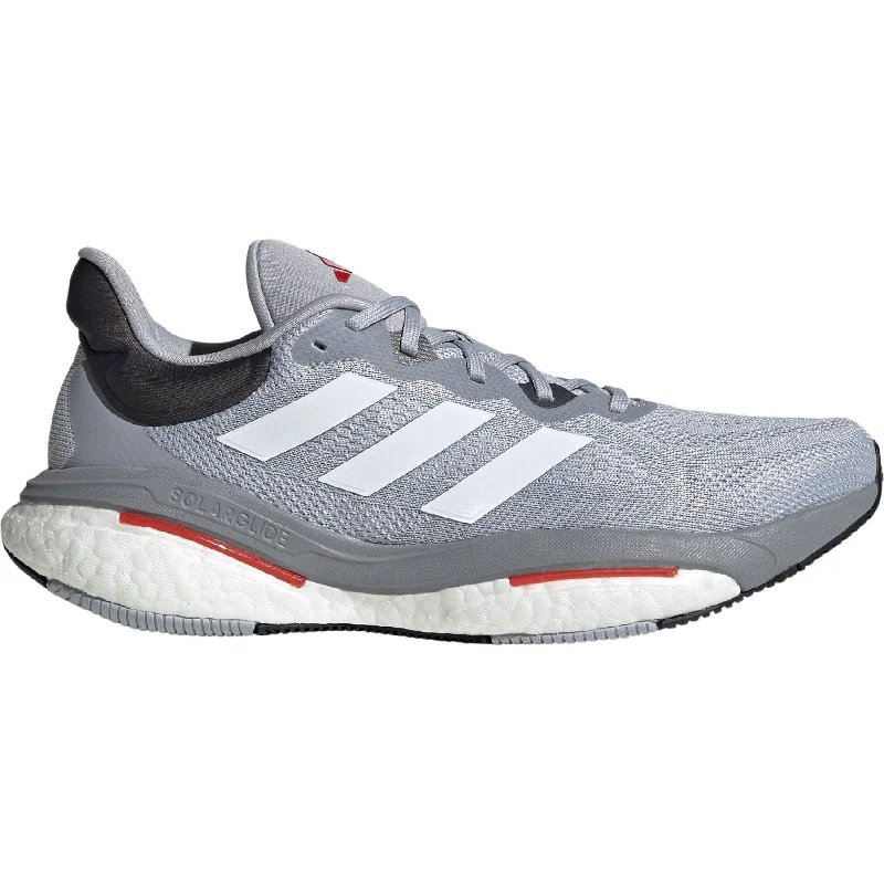 Camping hiking strength exercises-adidas SolarGlide 6 Mens Running Shoes - Grey