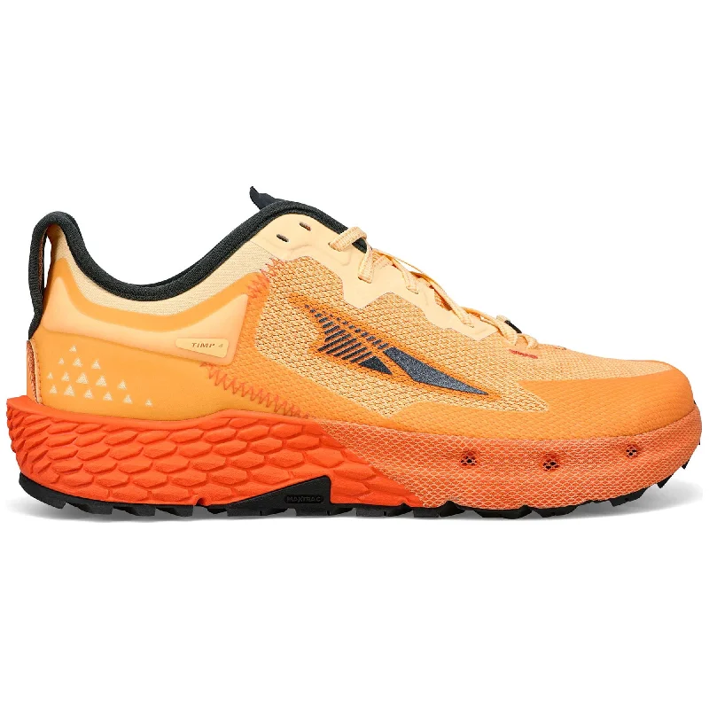 Camping hiking public transport-Altra Timp 4 Mens Trail Running Shoes - Orange