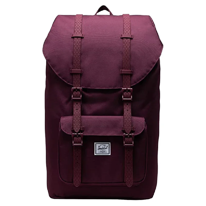 Camping hiking adventure joy-Herschel Unisex Plum Little America Fig One Size Backpack - 10020-04972-OS