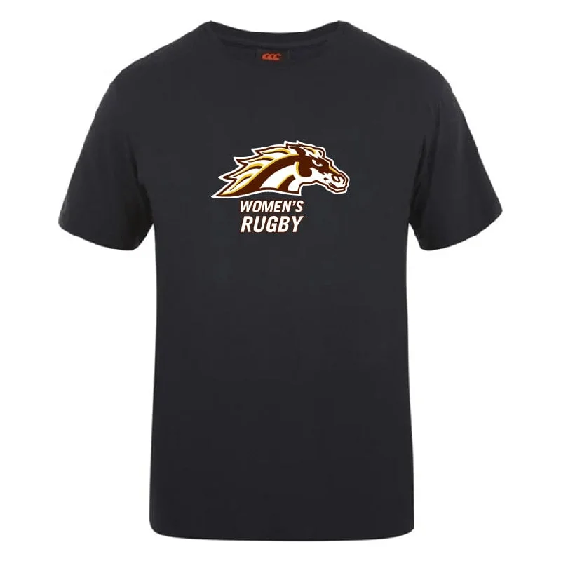 Camping hiking collapsible cups-Western Michigan University Women's Rugby Club Plain Tee by Canterbury